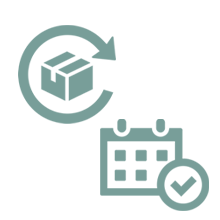 荷物とカレンダー