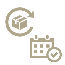 荷物とカレンダー