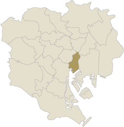 中央区の地図