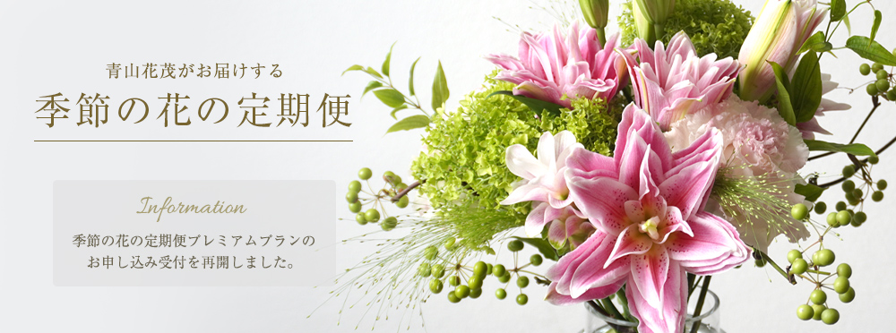 季節の花の定期便