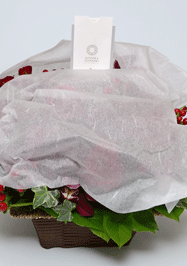 うす紙で保護したアレンジメント