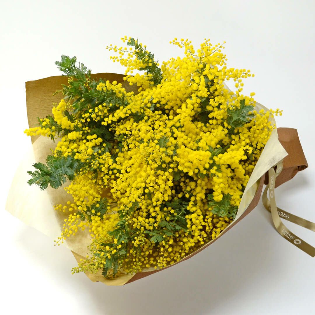 確認用 ミモザ 花材 約70cm 黄色 造花 MAGIQ東京堂 ブルームミモザ イエロー FM009220 花材「ま行