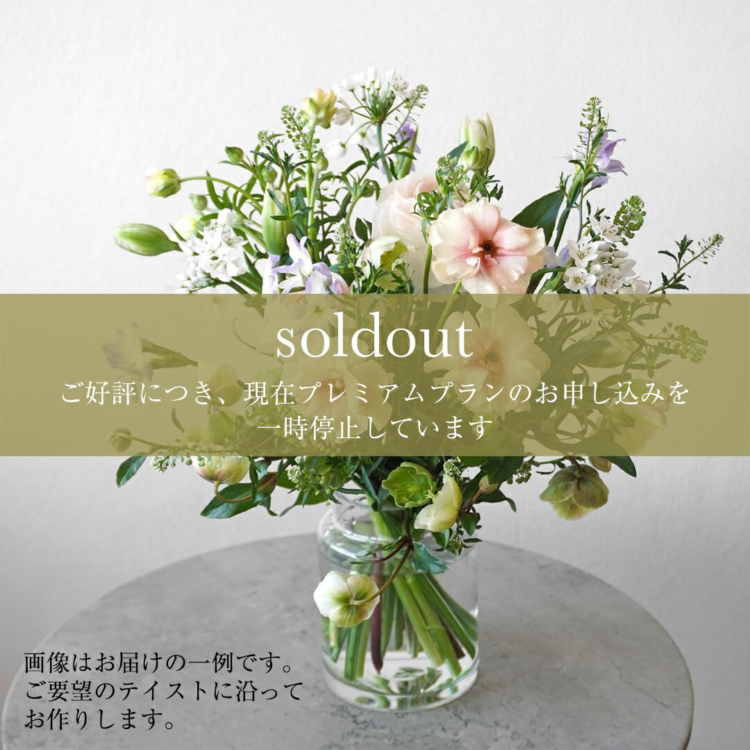 季節の花の定期便【プレミアムプラン23区限定版＜毎週コース(水曜