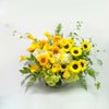 ヒマワリとカラーのアレンジメント