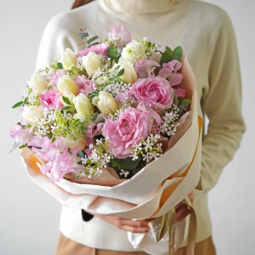 春の花束＜ミレイユ＞｜青山花茂本店