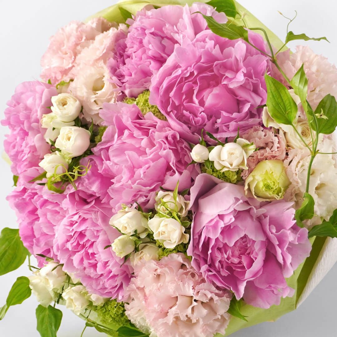 バラ ピオニーブーケ ピオニー 花 ピオニーとローズのブーケ 芍薬