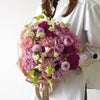 【母の日】濃淡ピンクのカーネーションやピンクのスプレーバラの花束