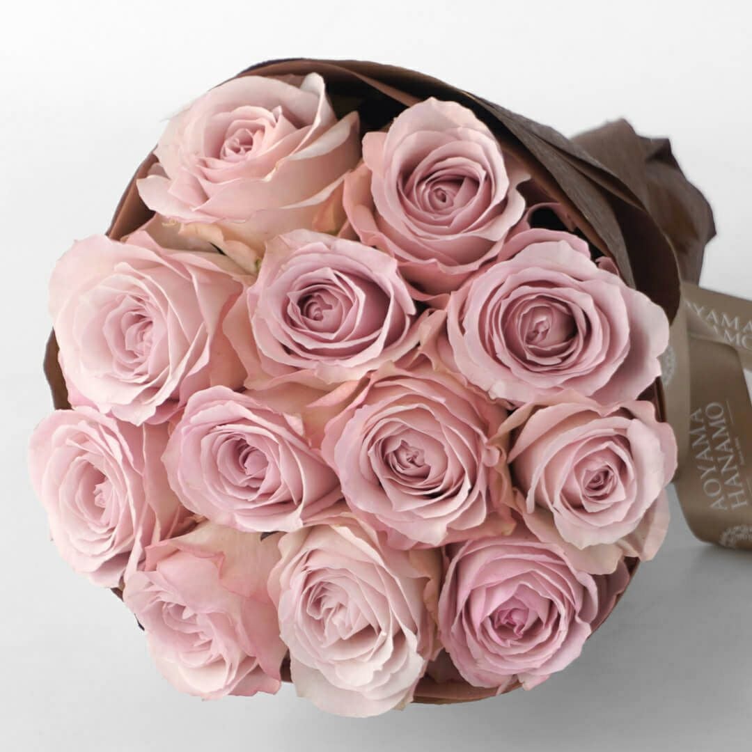 【母の日】やわらかな淡いピンクのバラの花束
