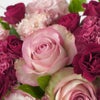 淡いピンクのバラやカーネーションのアレンジメント