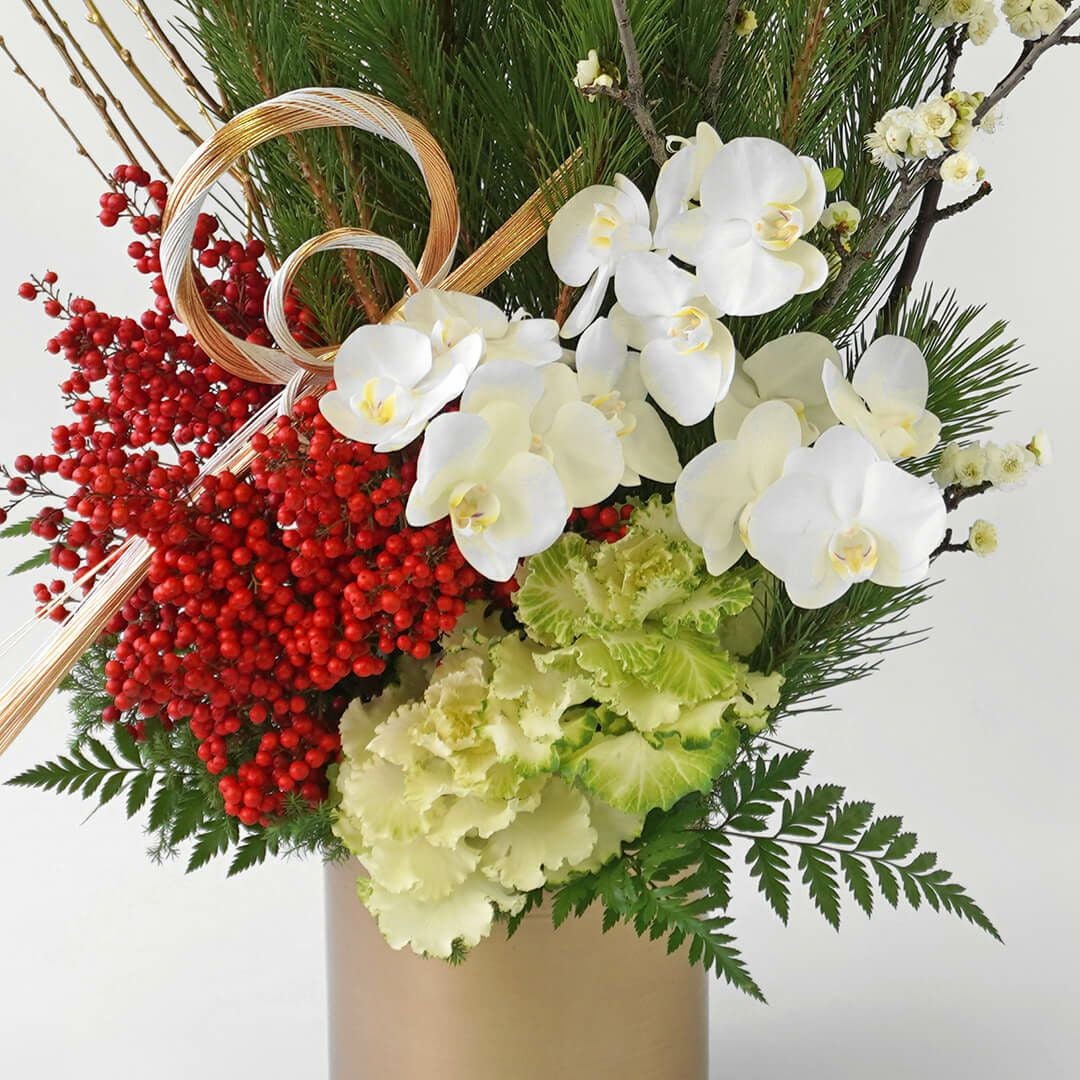 お正月アレンジメント＜慶賀（けいが）＞｜青山花茂本店