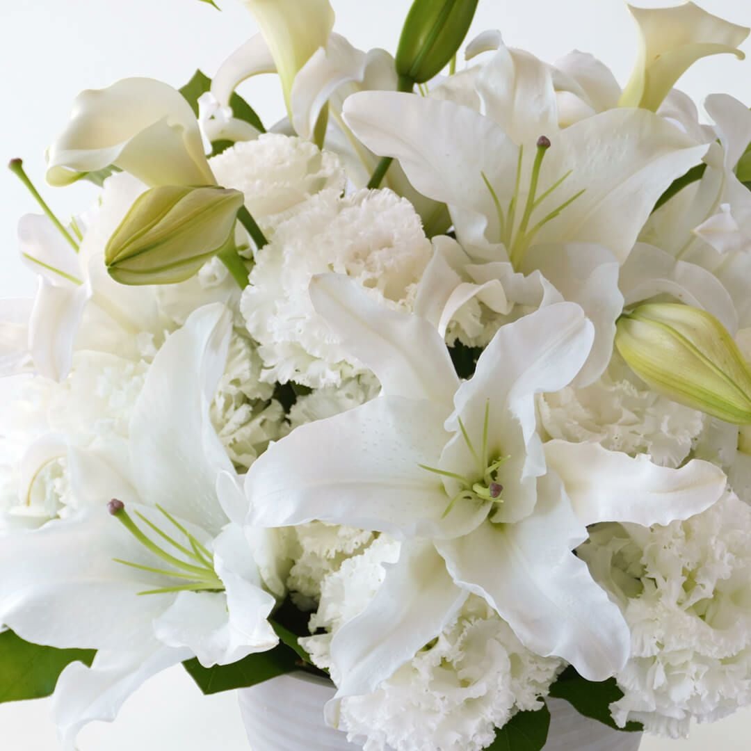 【お急ぎ・枕花】アレンジメントMサイズ（ご供花）