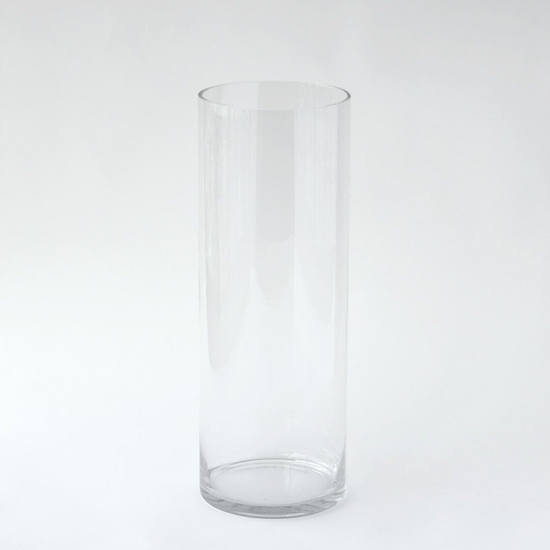 枝もの用のシリンダー型ガラス花瓶