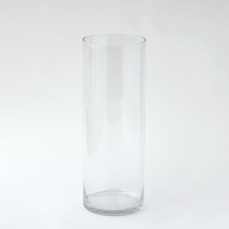 枝もの用のシリンダー型ガラス花瓶