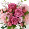 【母の日】ピンクの大輪バラとカーネーションのアレンジメント