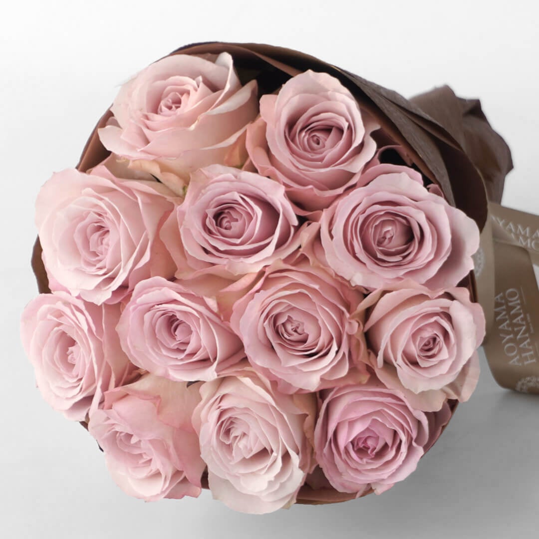 【母の日】淡いピンクのバラの花束