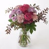 【敬老の日】濃いピンクのバラのおまかせ花束