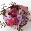 【敬老の日】濃いピンクのバラのおまかせ花束